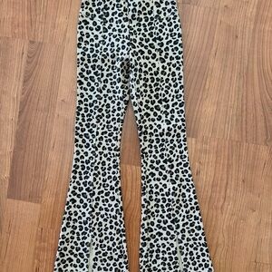 Zara Leopard Print Kids Flared Bottoms NWOT